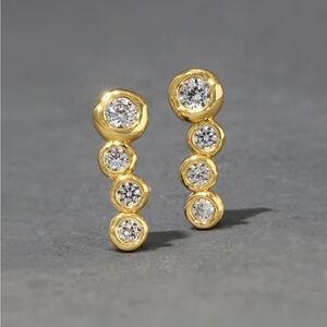 ALEXIS BITTAR • Petit Asterales Gold Bar Earrings